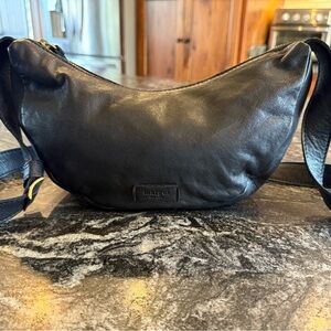 Black Leather Crossbody Bag